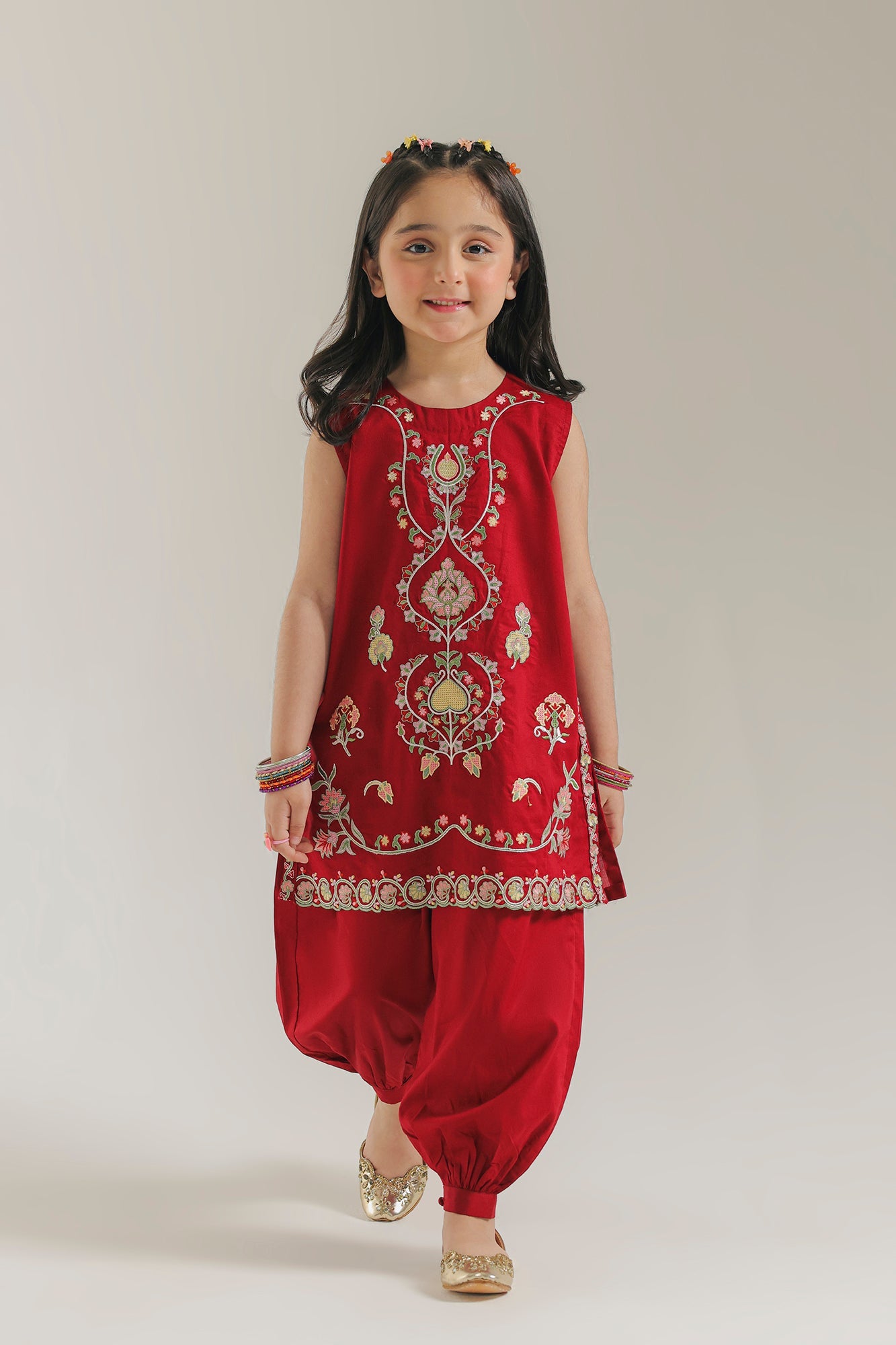 EMBROIDERED SUIT (E1594/402/416 E1594/302/416)