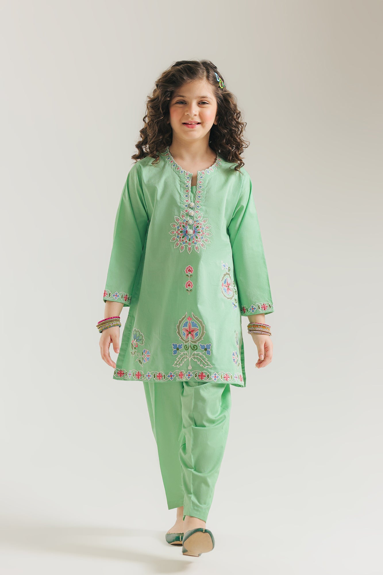 EMBROIDERED SUIT (E1566/402/714 E1566/302/714)