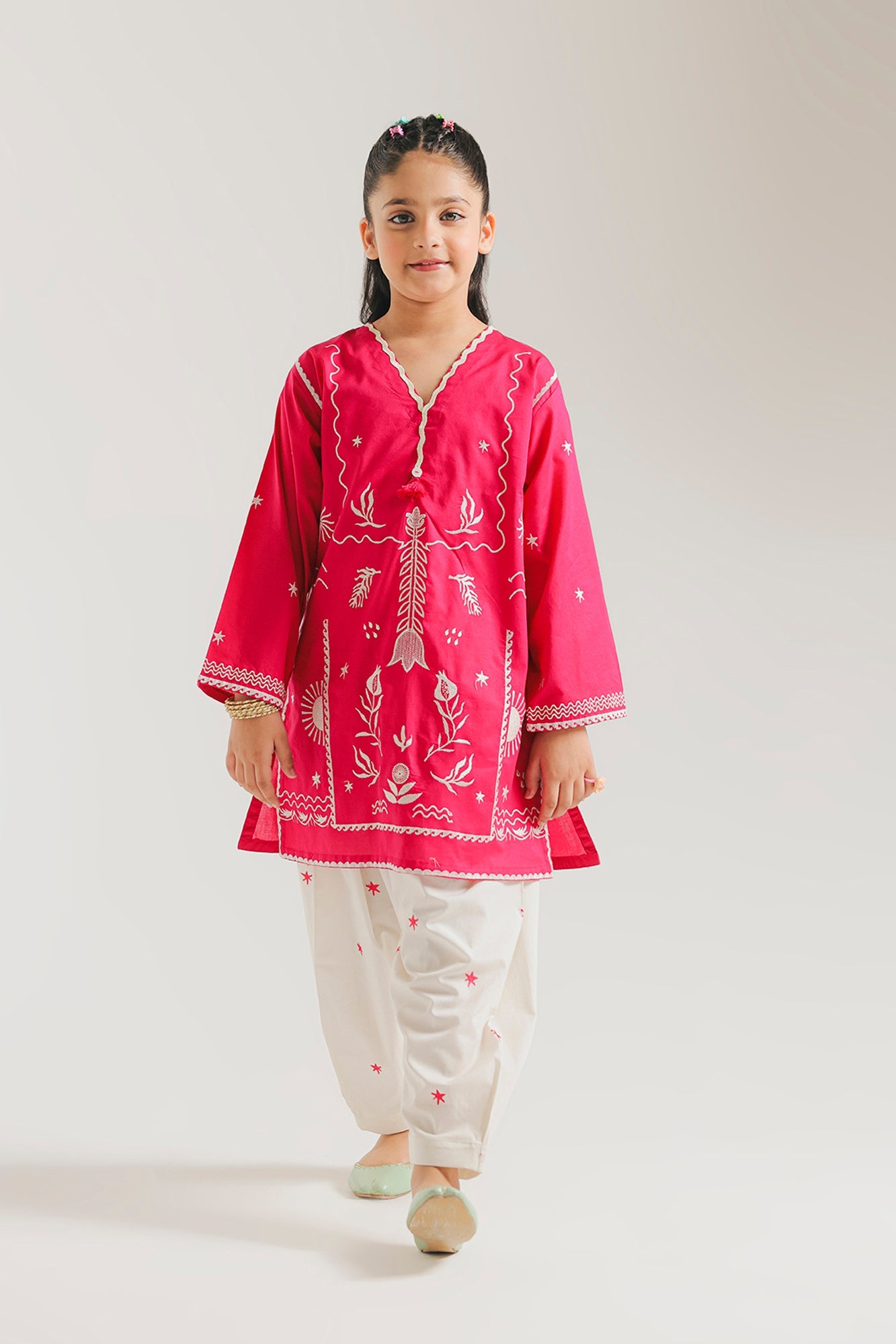 EMBROIDERED SUIT (E1585/402/406 E1585/302/406)