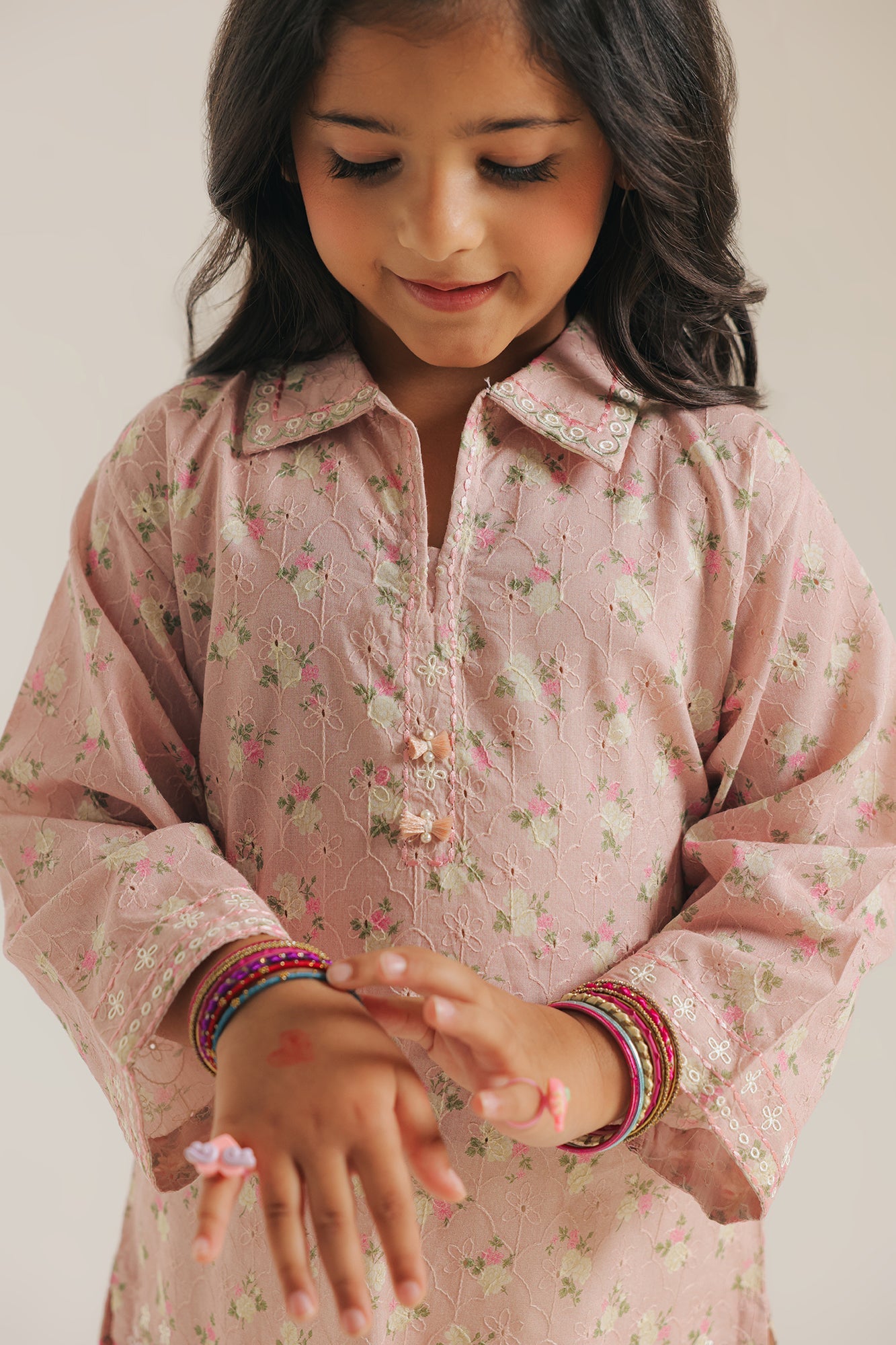 EMBROIDERED SUIT (E1596/402/316 E1596/302/316)