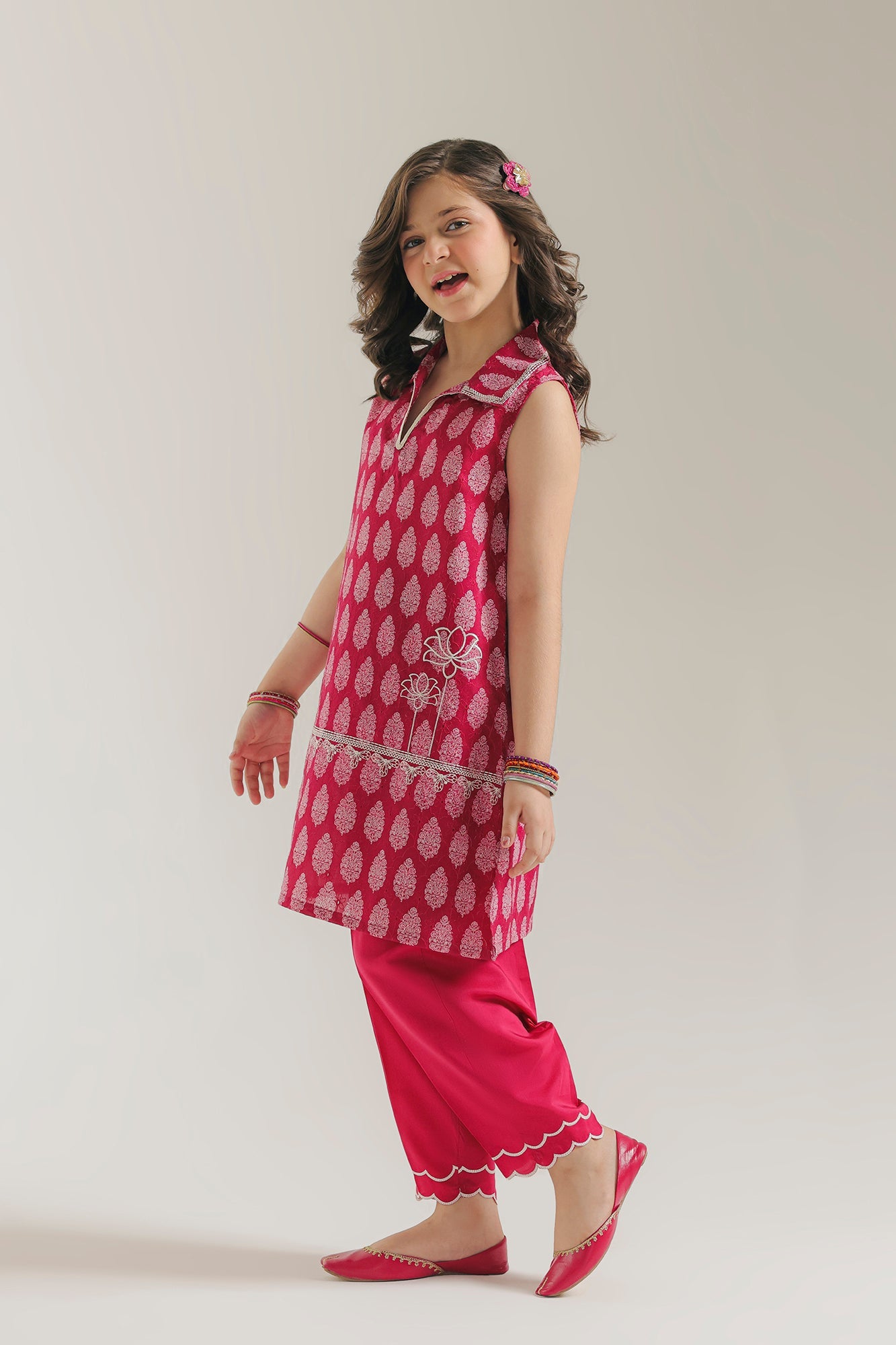 EMBROIDERED SUIT (E1598/402/416 E1598/302/416)