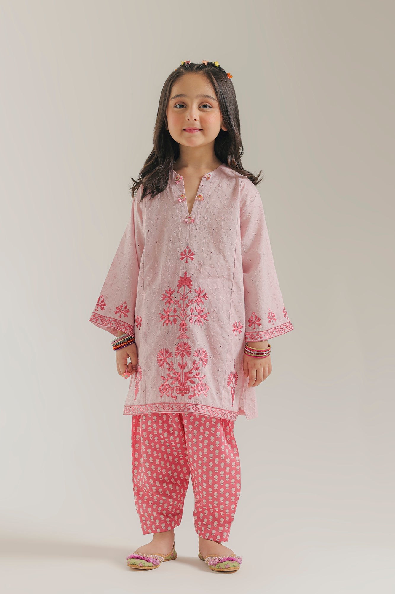 EMBROIDERED SUIT (E1599/402/528 E1599/302/528)