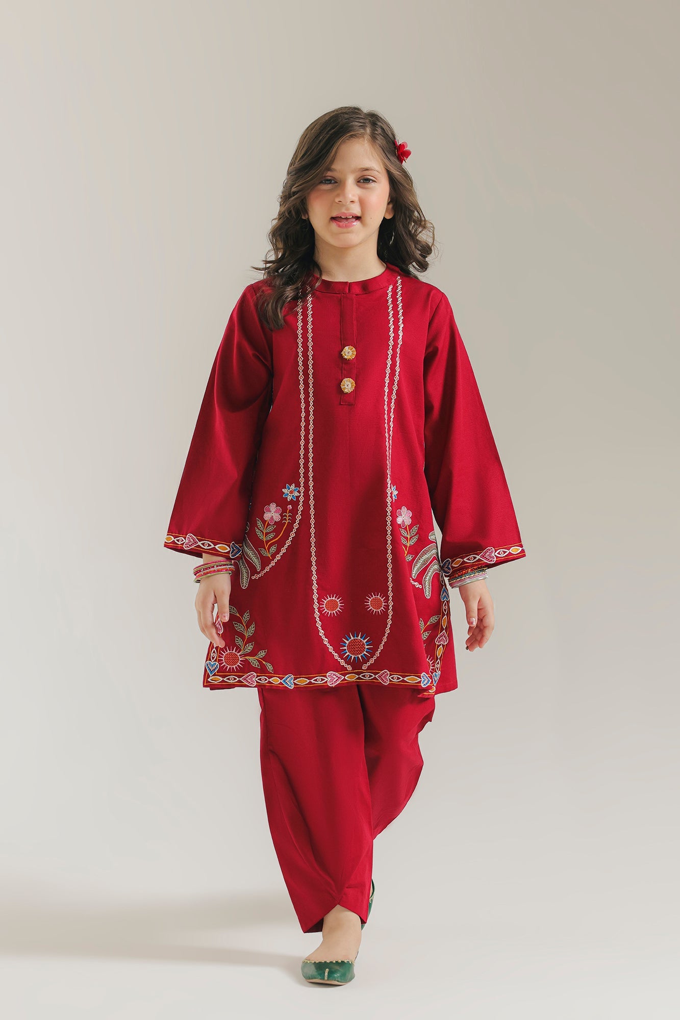 EMBROIDERED SUIT (E1812-402-310 E1812-302-310)