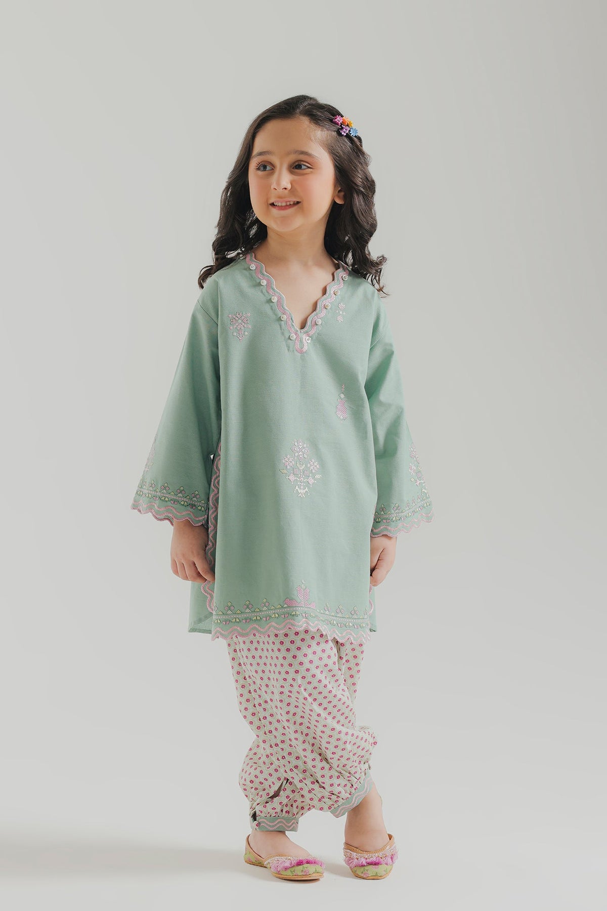 EMBROIDERED SUIT (E1817-402-718 E1817-302-718)