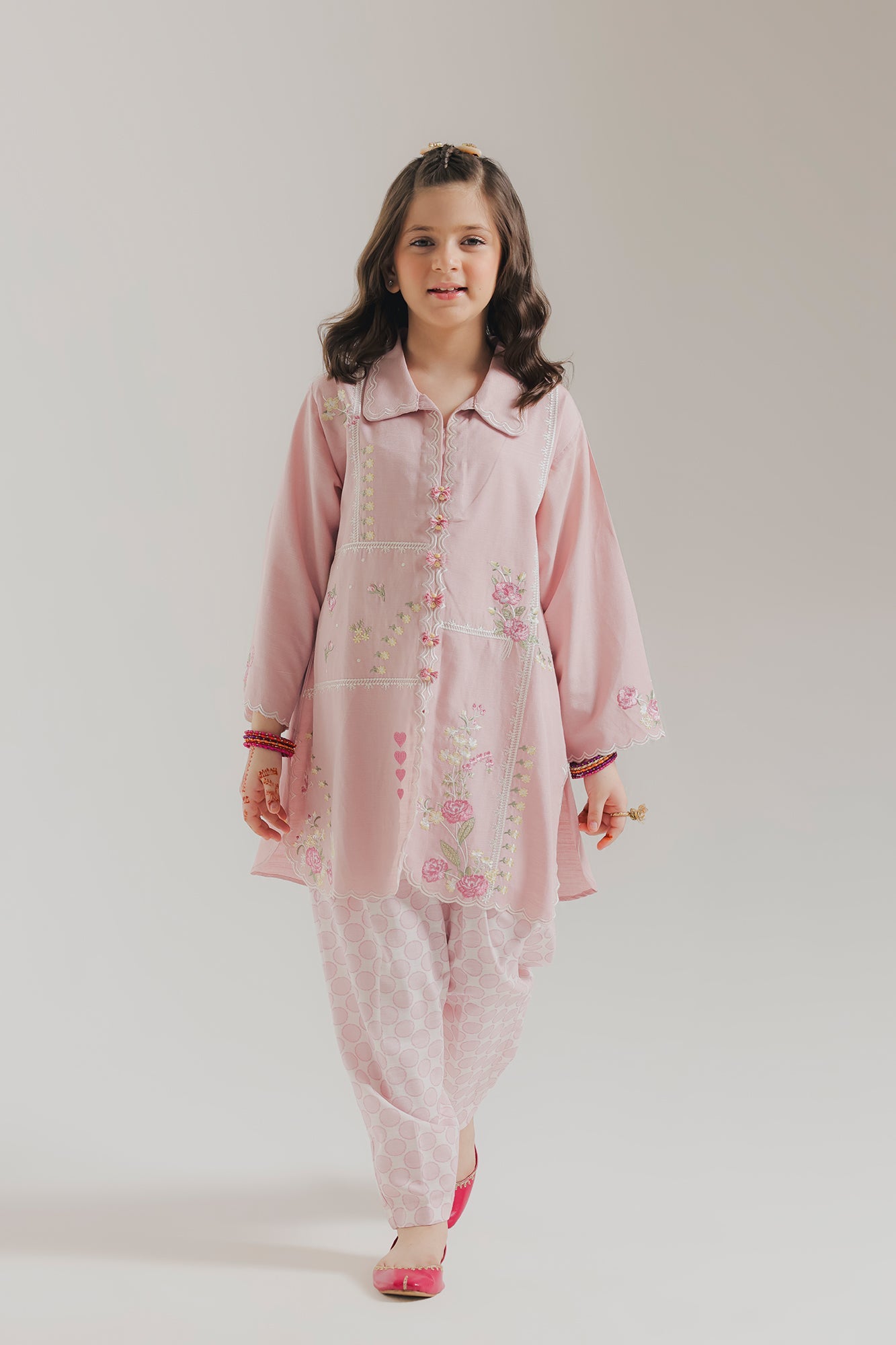 EMBROIDERED SUIT (E1821-402-427 E1821-302-427)