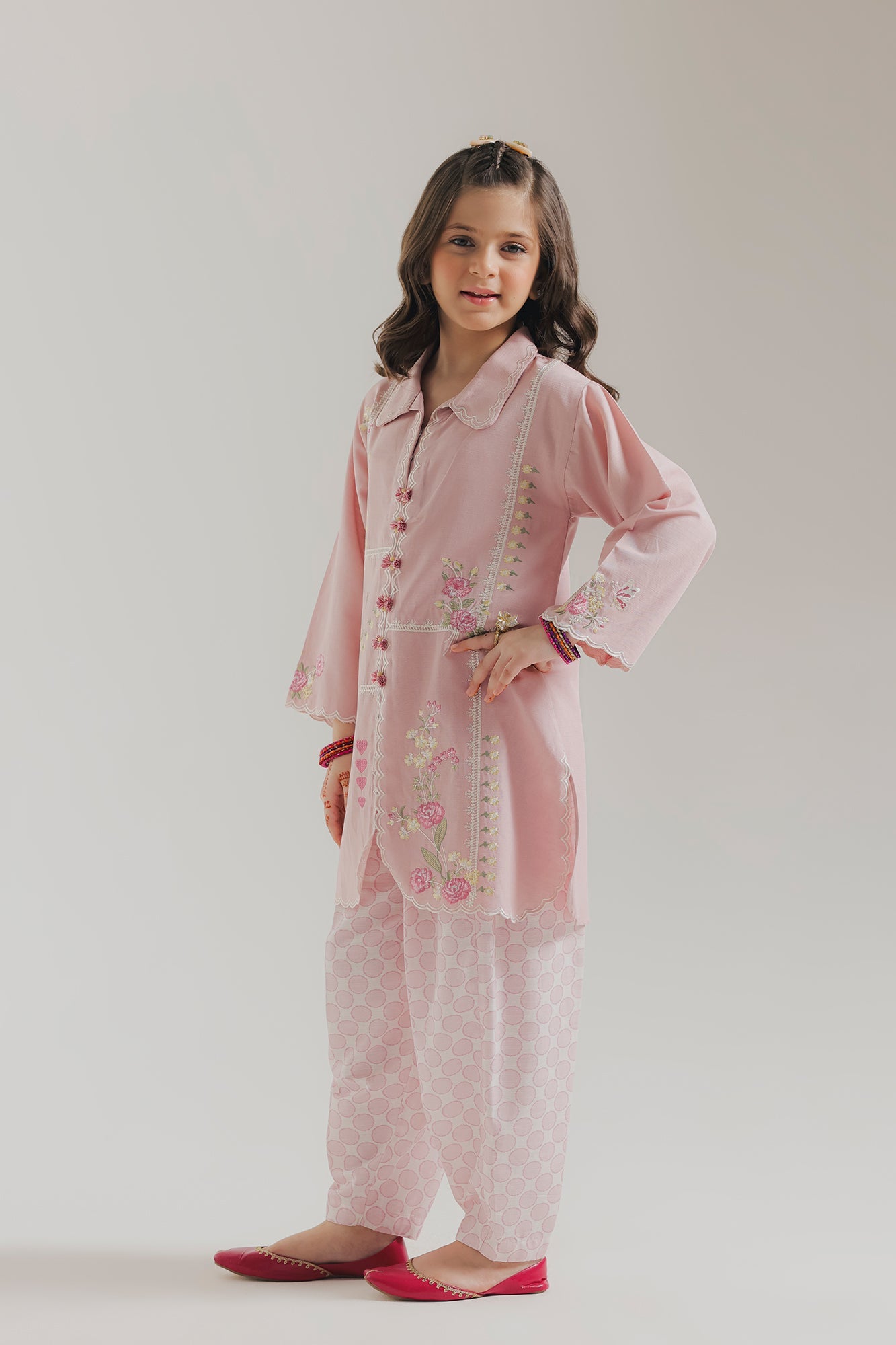 EMBROIDERED SUIT (E1821-402-427 E1821-302-427)