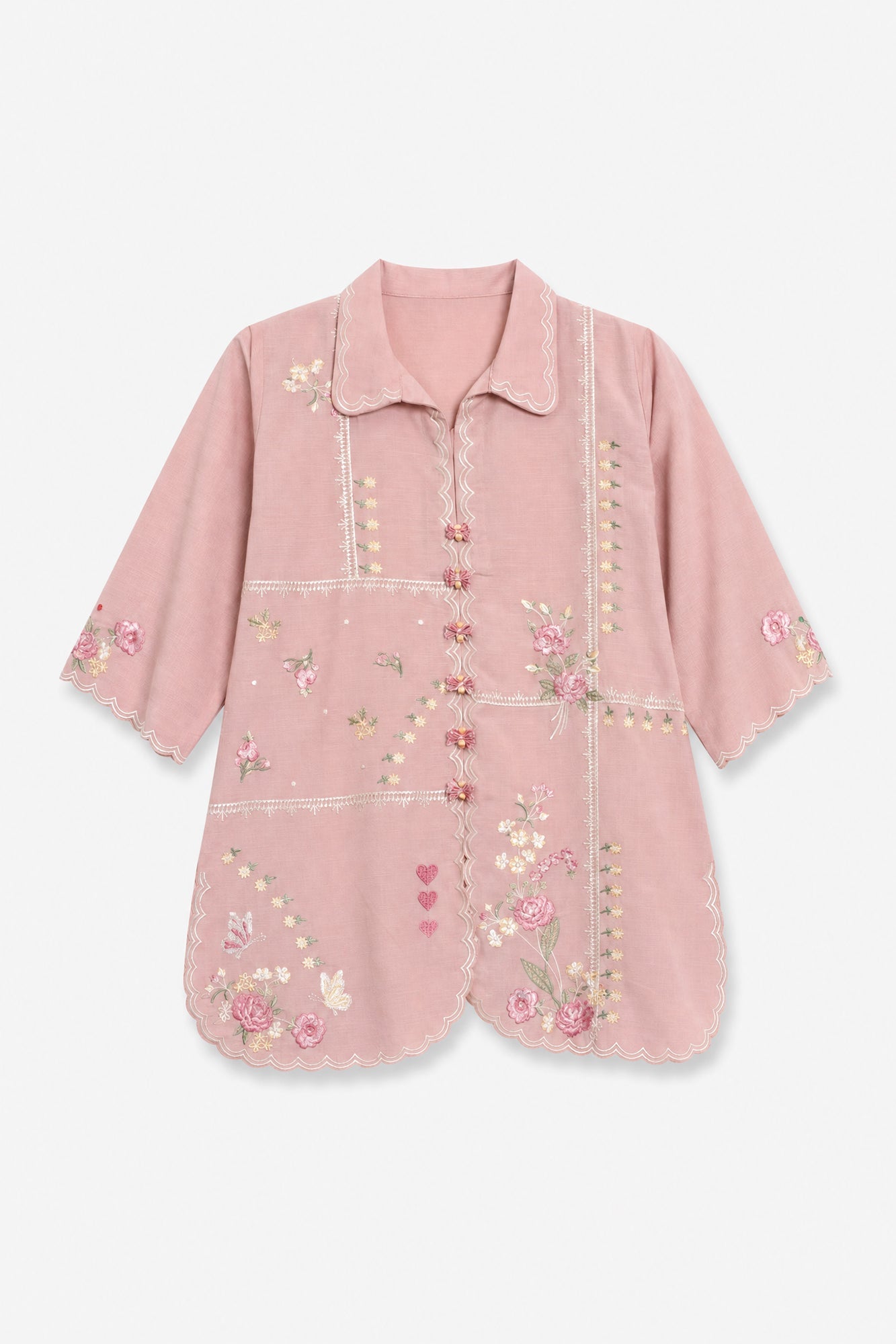 EMBROIDERED SUIT (E1821-402-427 E1821-302-427)