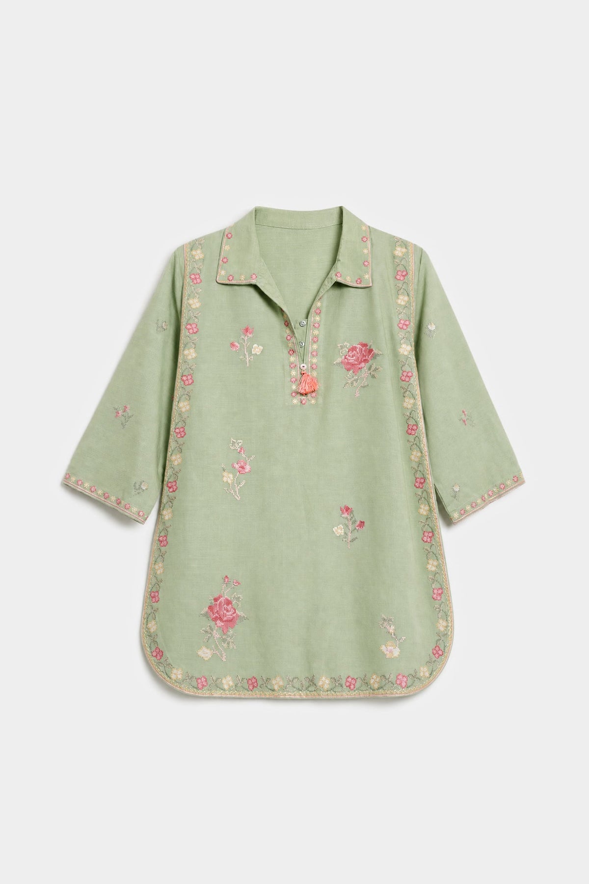 EMBROIDERED SUIT (E1823-402-130 E1823-302-130)
