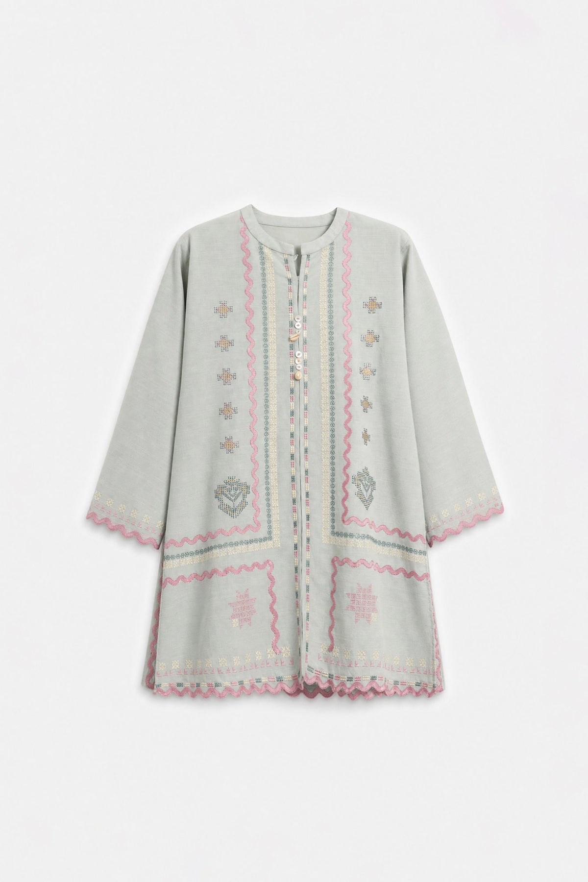 EMBROIDERED SUIT (E1841-402-720 E1841-302-720)