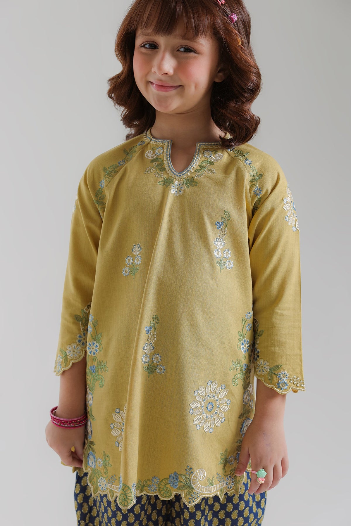 EMBROIDERED SUIT (E1854-402-114 E1854-302-114)
