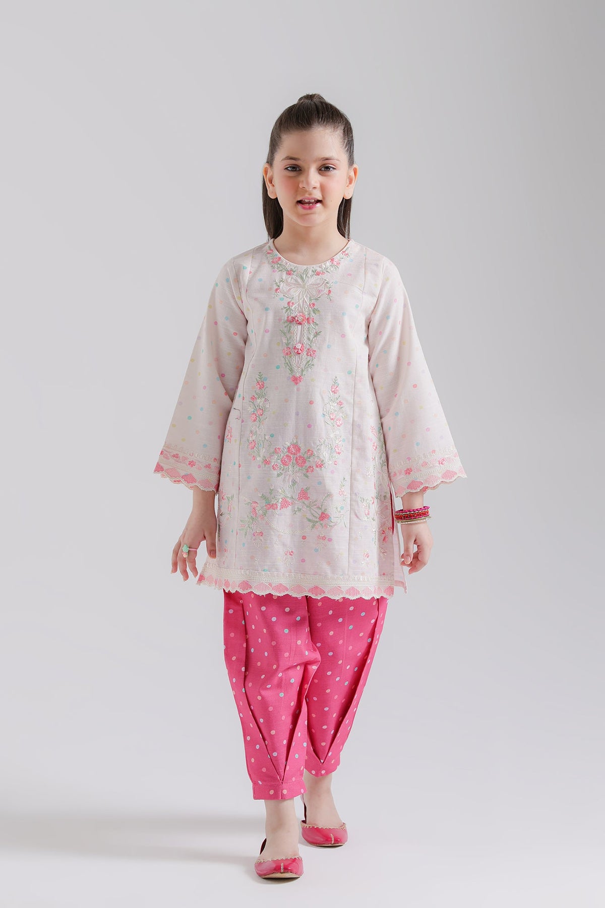 EMBROIDERED SUIT (E1883-402-330 E1883-302-330)