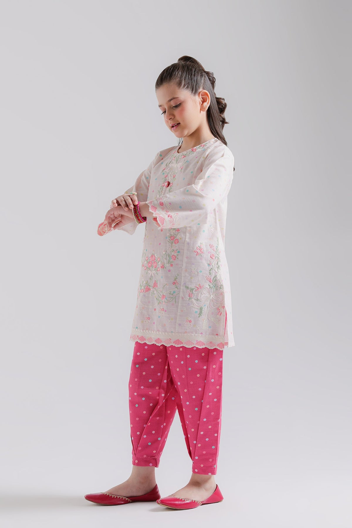EMBROIDERED SUIT (E1883-402-330 E1883-302-330)