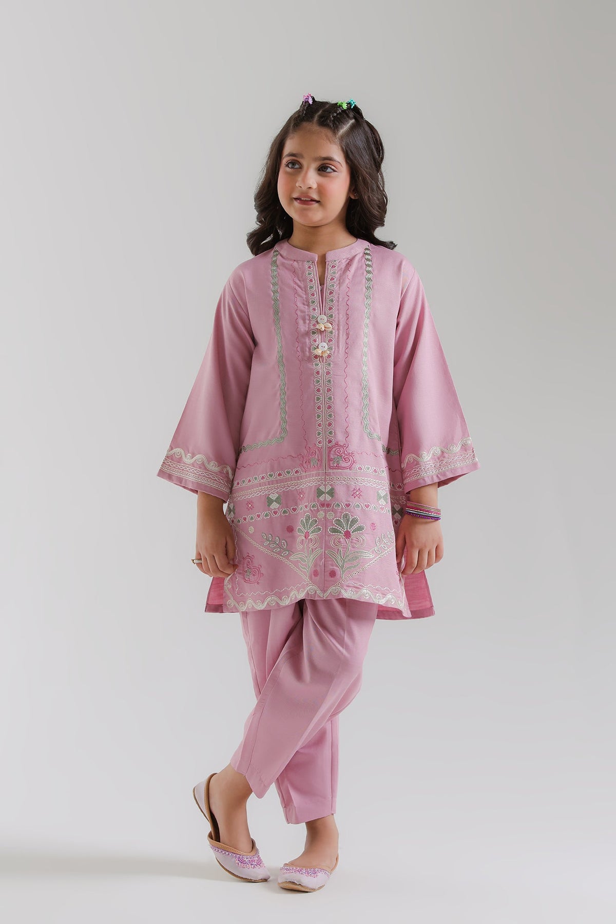 EMBROIDERED SUIT (E1891-402-424 E1891-302-424)