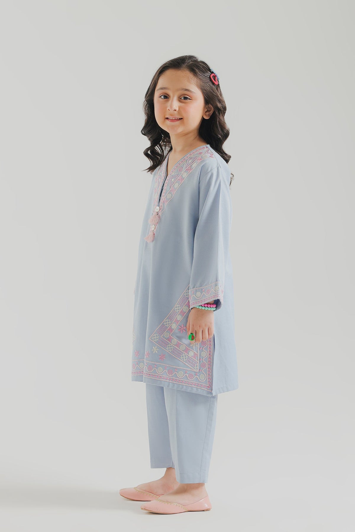 EMBROIDERED SUIT (E1892-402-614 E1892-302-614)