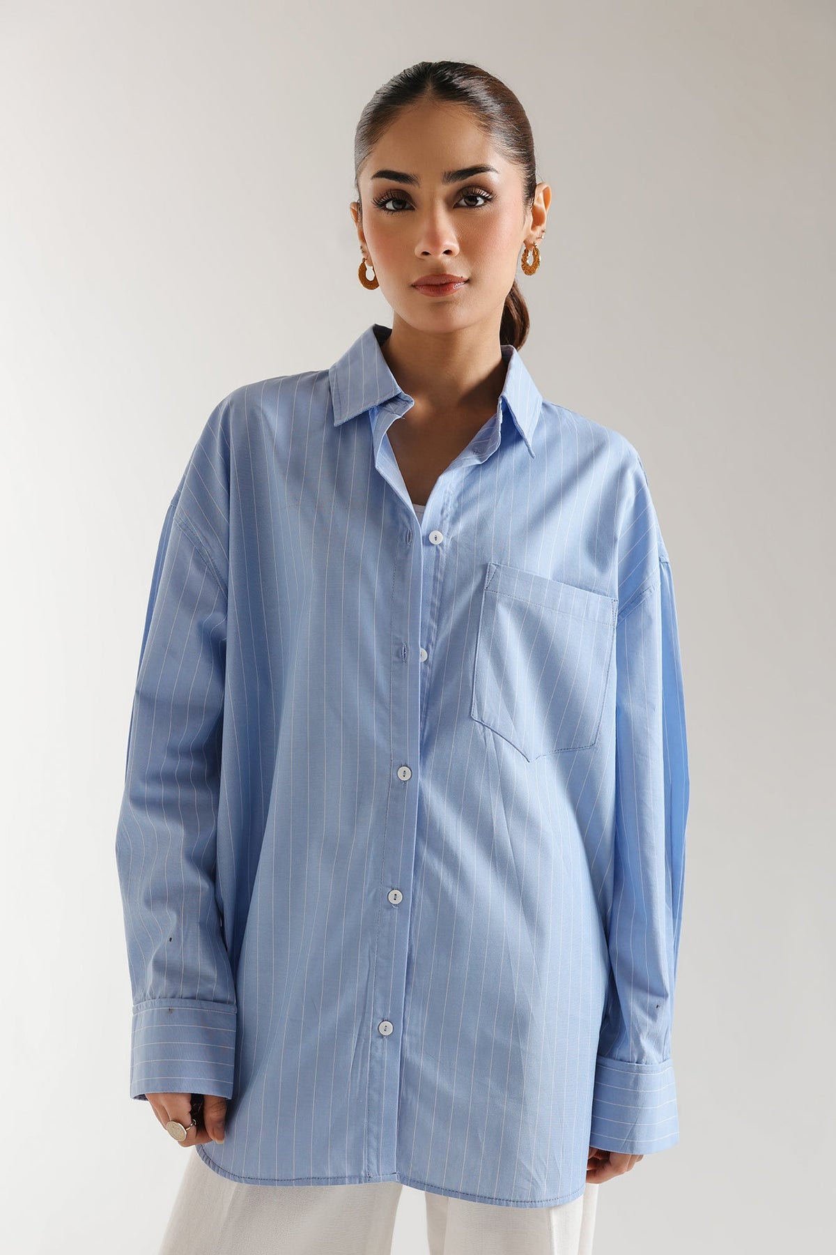 BUTTON DOWN STRIPED SHIRT (E2325/108/628)