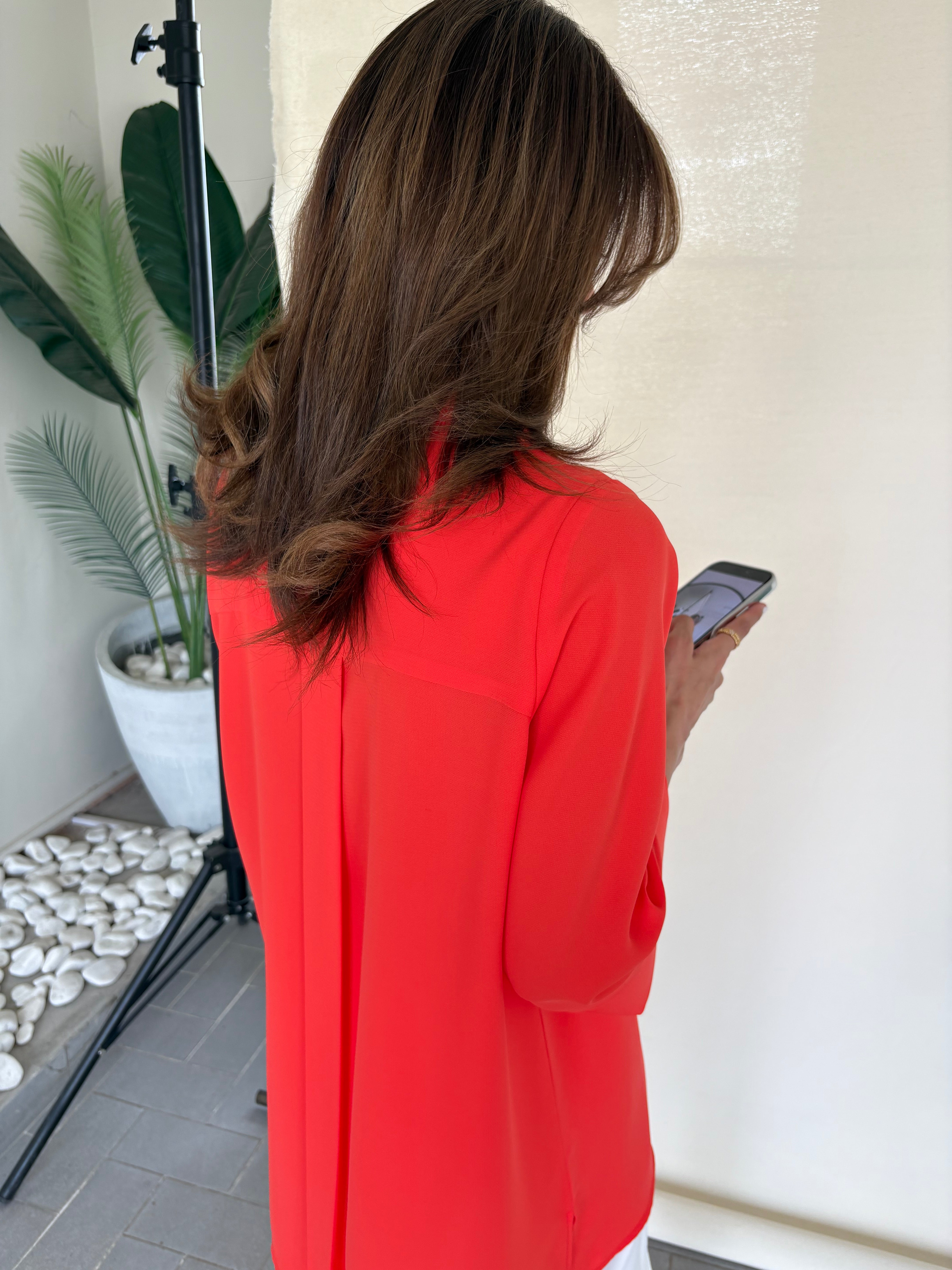 Orange Toby Tunic with Tulip Shalwar
