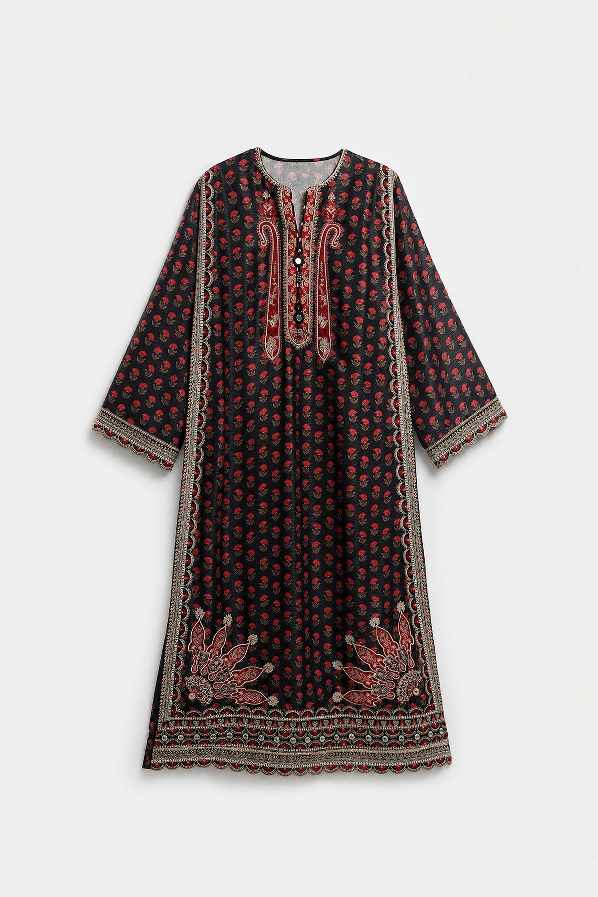 EMBROIDERED KAFTAN (E4703/103/902)