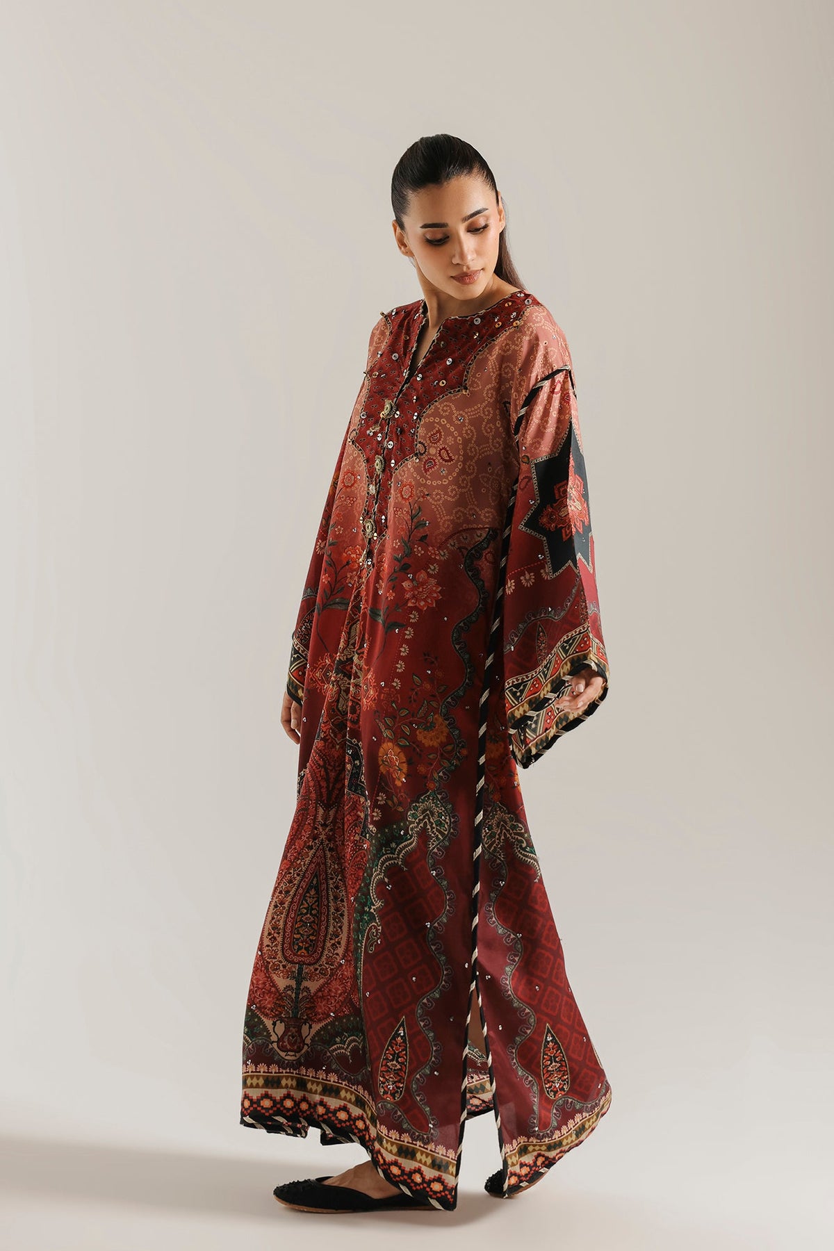 EMBROIDERED KAFTAN (E4851-103-325)