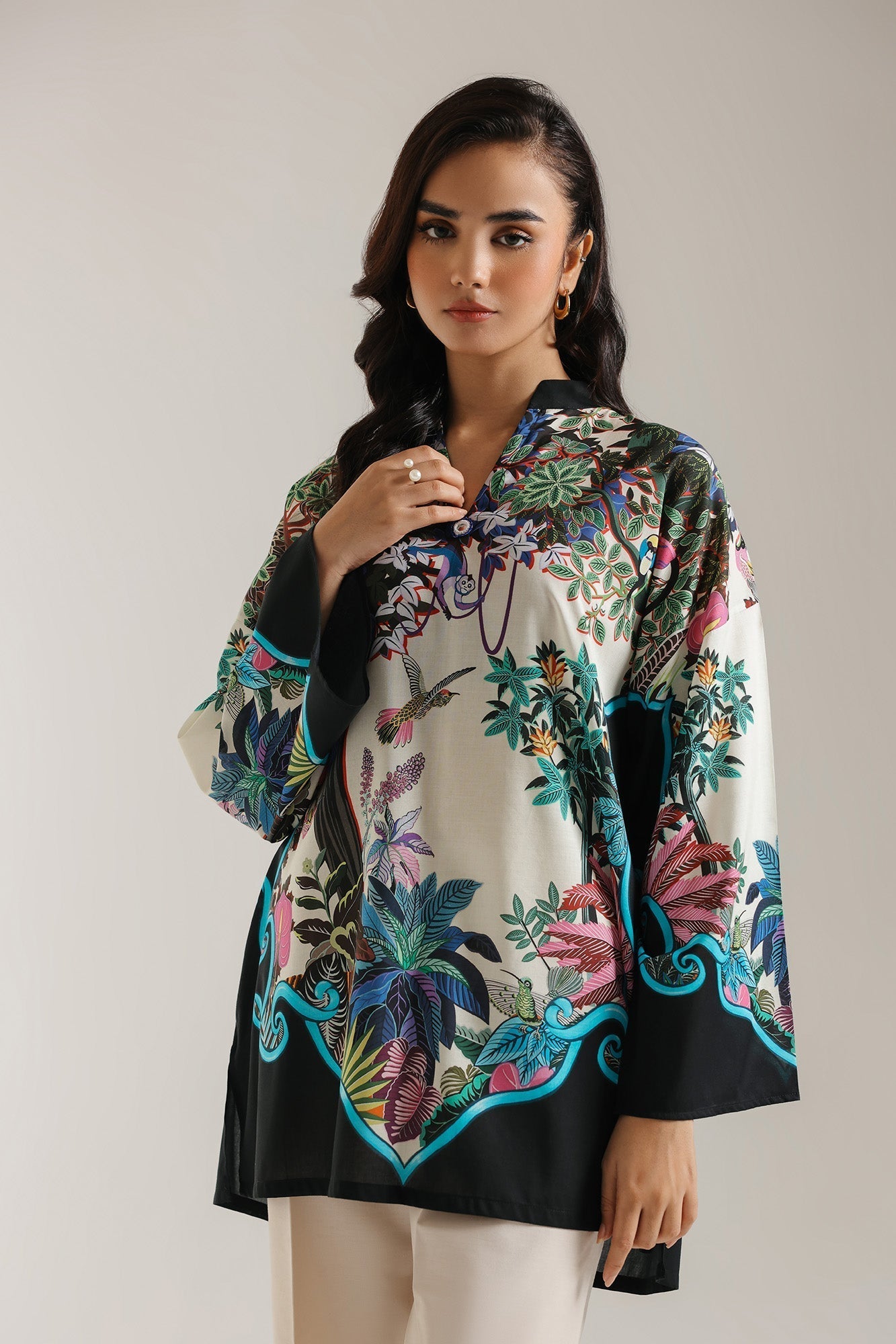 PRINTED KURTI (E5829/102/901) (RTS)