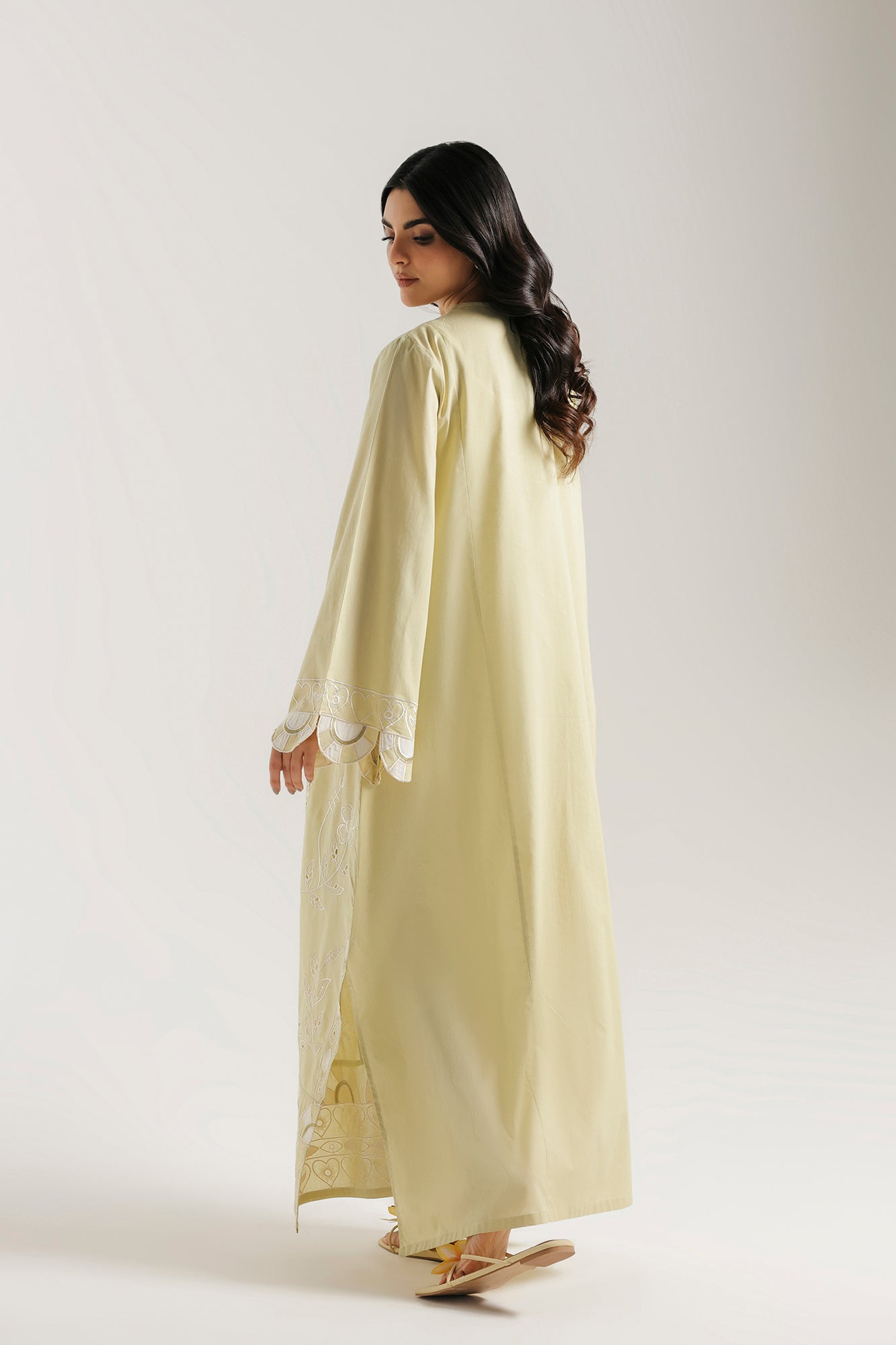 3 Piece Embroidered Tissue Suit