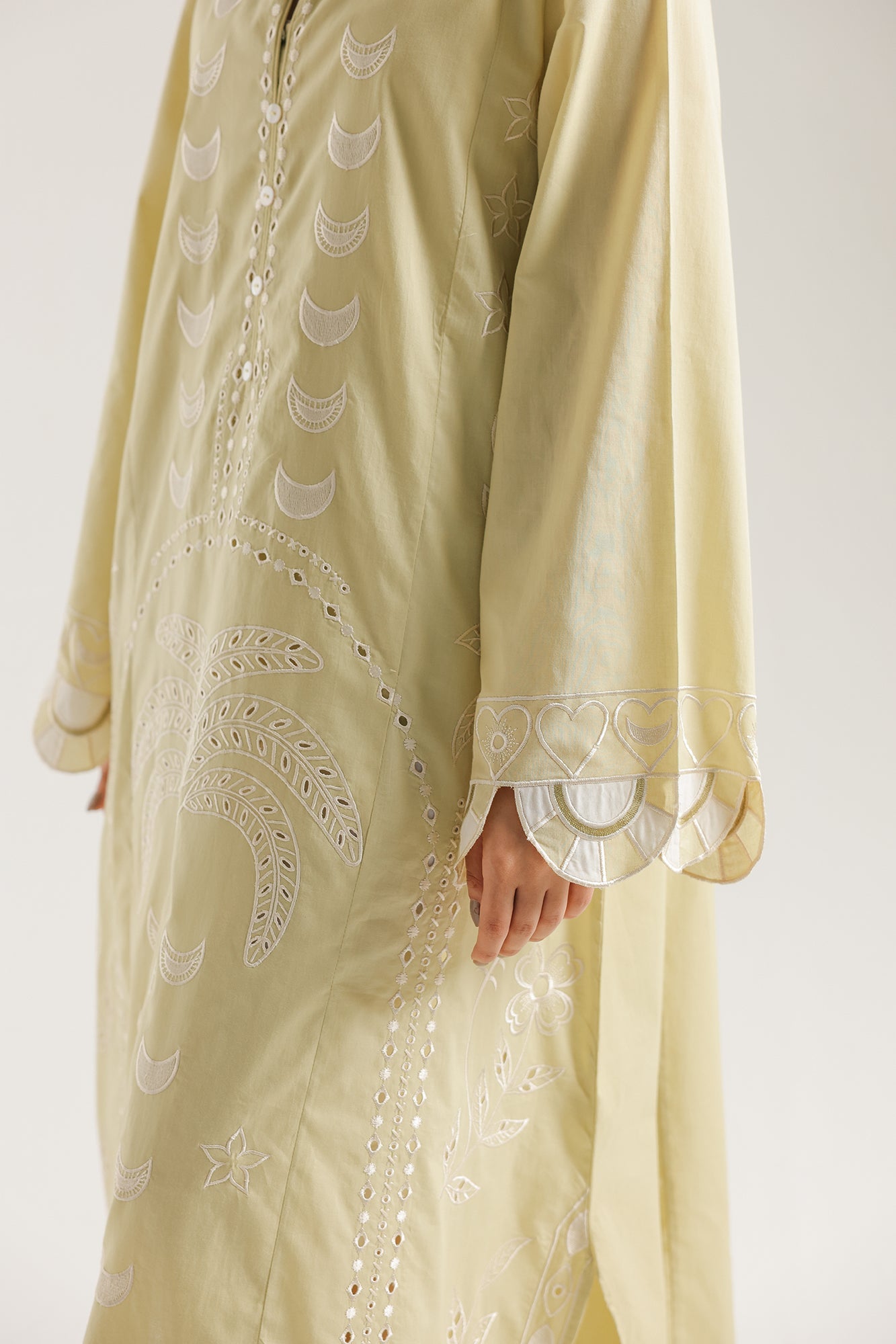 3 Piece Embroidered Tissue Suit