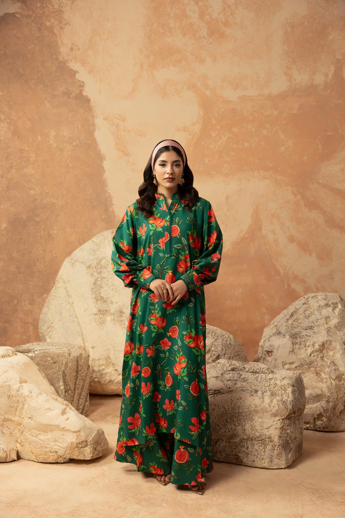 Rs 5500 Aneelas Stitched Viscose Printed Shirt Trouser 2pc [VC-26-28] [Dispatch Time 2 Months]