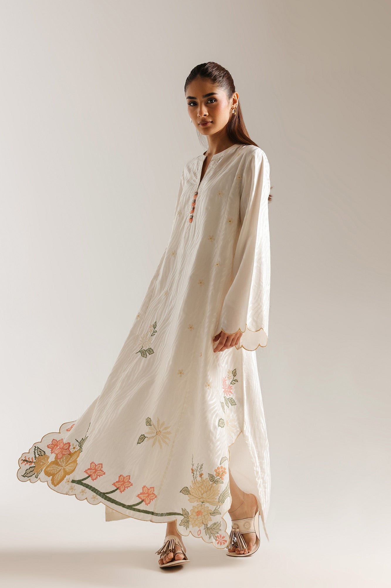 EMBROIDERED DRESS (E7703/102/002)