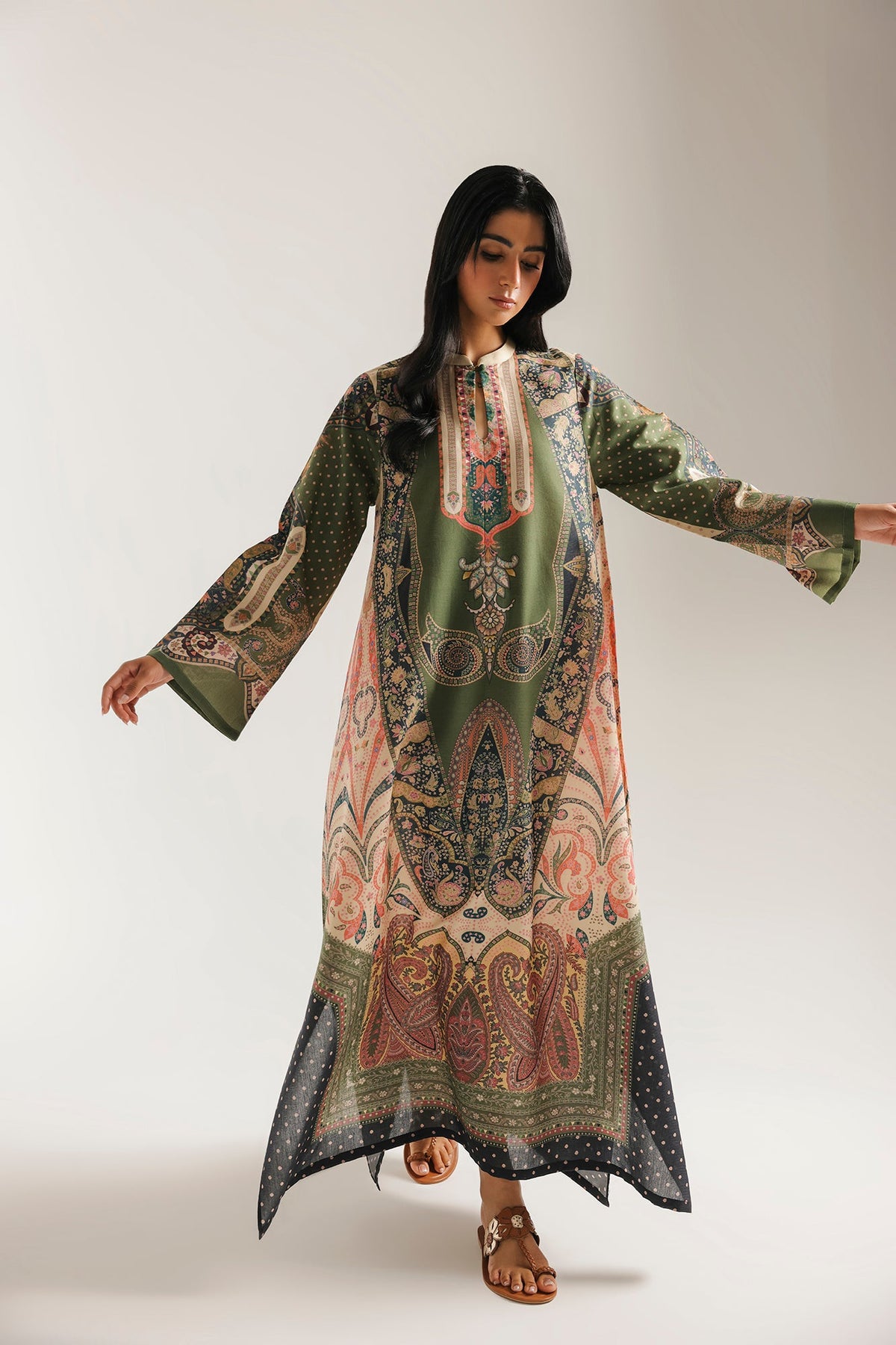 EMBROIDERED DRESS (E8314/102/122)