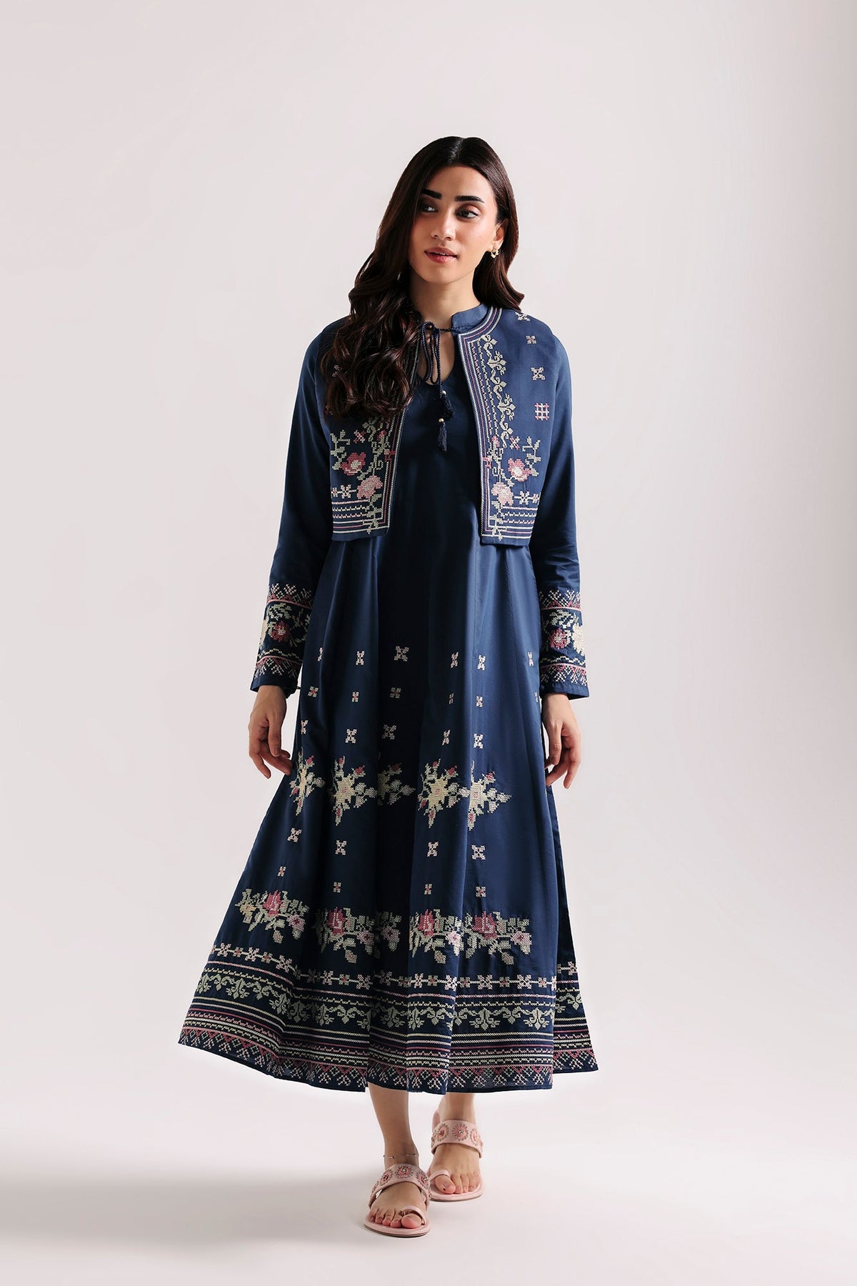 EMBROIDERED DRESS (E9373-102-621)