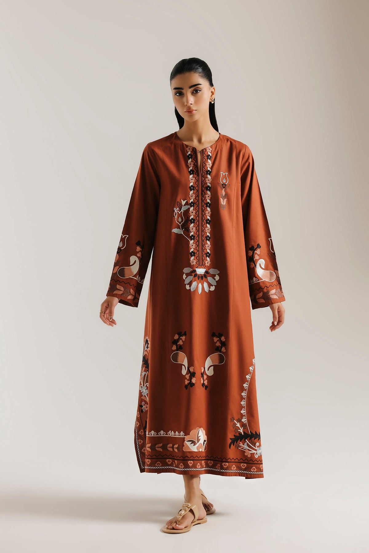 EMBROIDERED DRESS (E9418-102-204)
