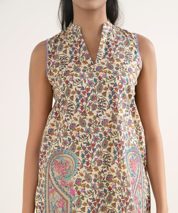 3 Piece - Embroidered Cotton Suit