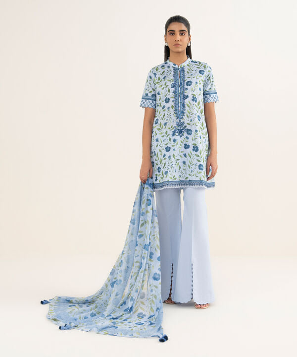 3 Piece - Embroidered Lawn Suit