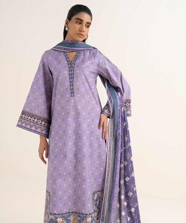 3 Piece - Embroidered Lawn Suit
