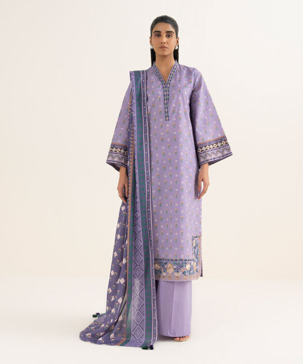 3 Piece - Embroidered Lawn Suit
