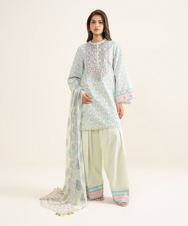 3 Piece - Embroidered Lawn Suit