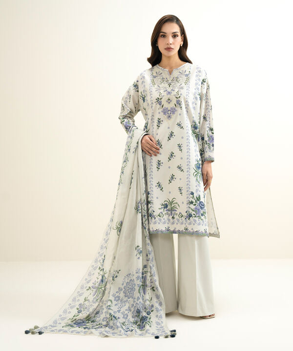 3 Piece - Embroidered Lawn Suit