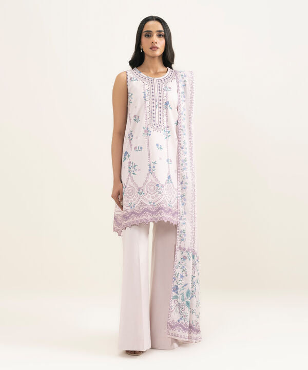 3 Piece - Embroidered Lawn Suit