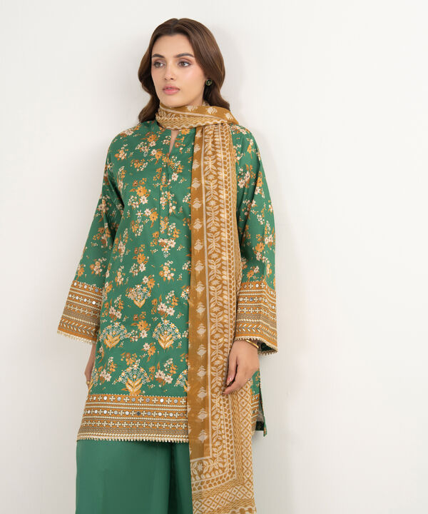 3 Piece - Embroidered Lawn Suit
