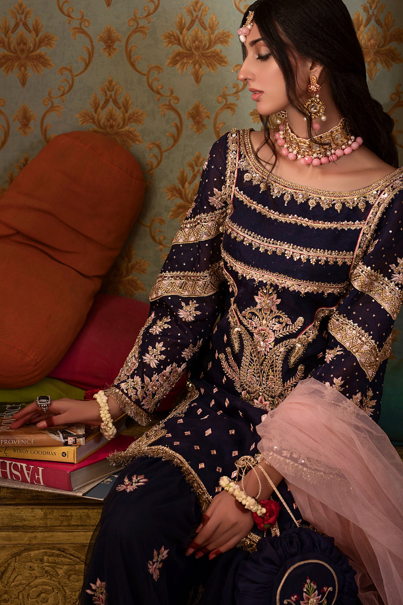 3 Piece Embroidered Organza Suit