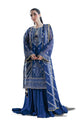 3 Piece Embroidered Cotton Net Suit With Raw Silk Trouser