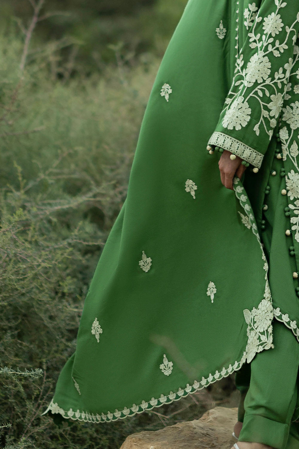 3 Piece Embroidered Pashmina Suit with Embroidered Pashmina Dupatta