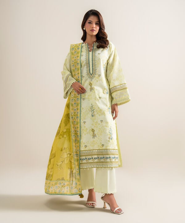 3 Piece - Embroidered Lawn Suit