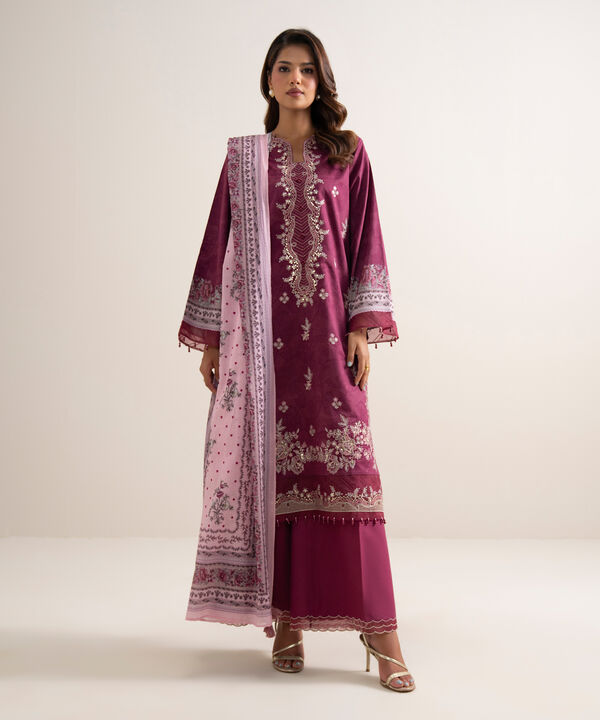 3 Piece - Embroidered Lawn Suit
