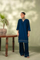 3 Piece Embroidered Velvet Suit