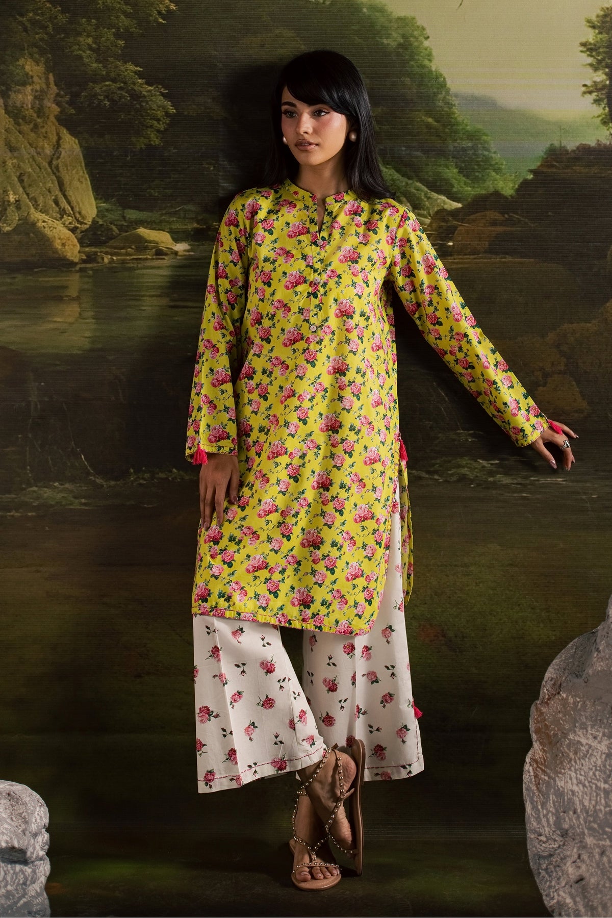 Elieen 2Pc - Printed Lawn Dress