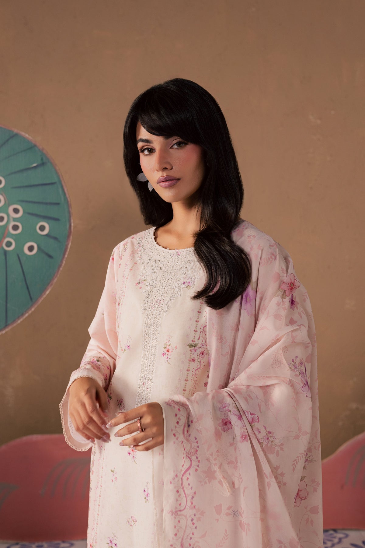 Elora 3Pc - Printed Lawn Dress