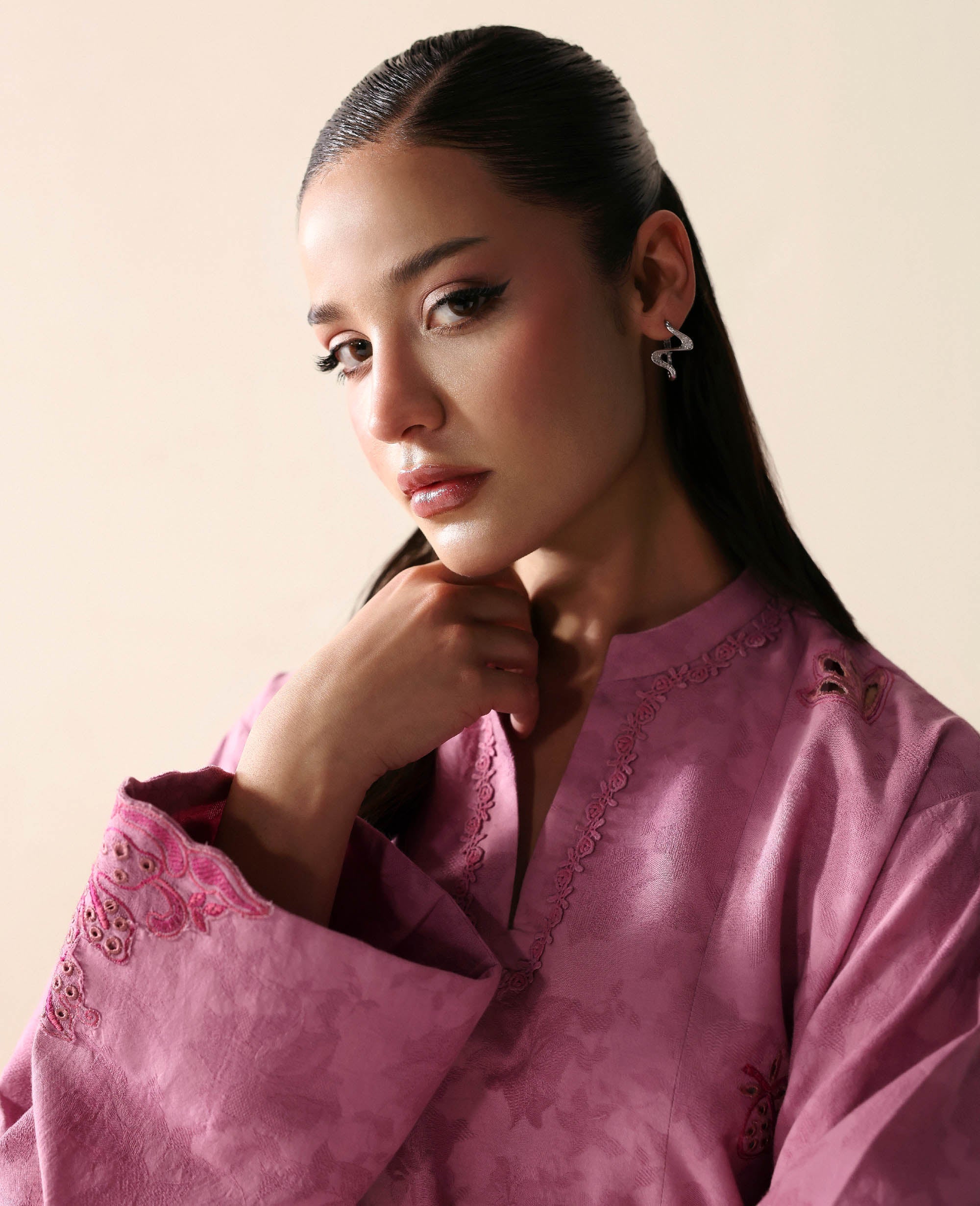 Palmetto Crepe Kaftan