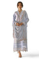 3 Piece Embroidered Lawn Suit With Borders And Embroidered Chiffon Dupatta