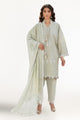 3 Piece Embroidered Lawn Suit With Embroidered Chiffon Dupatta