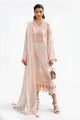3 Piece Embroidered Paper Cotton Suit With Embroidered Chiffon Dupatta